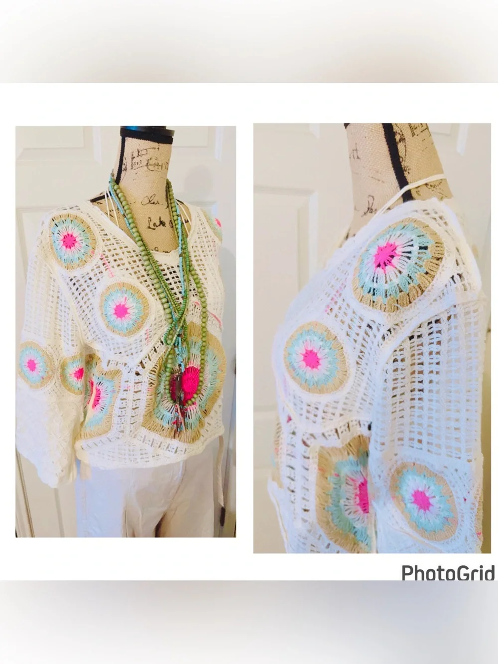 Zara Boho Crochet Top L NWOT